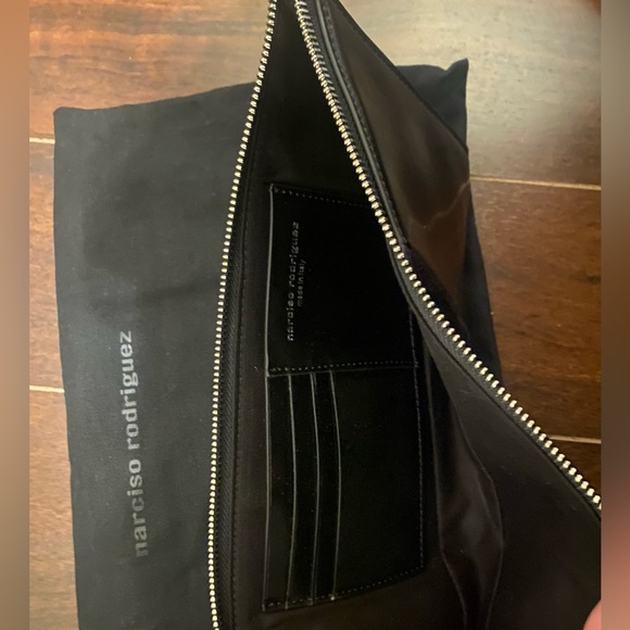 Brand new Narciso Rodriguez black leather wristlet/clutch - Picture 2 of 2